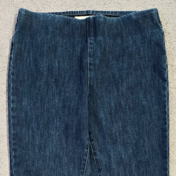 Soft Surroundings The Ultimate Cropped Leggings Dark Wash Pull On Capsule - Picture 4 of 10